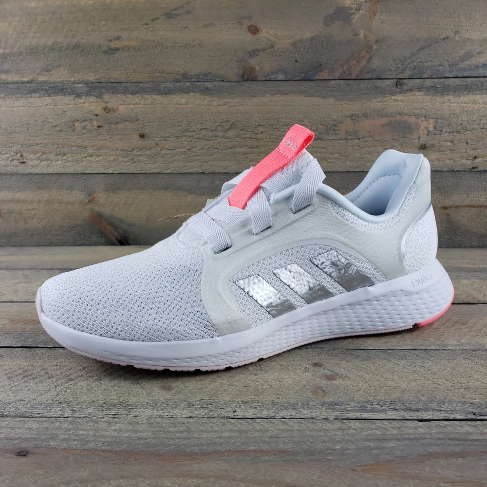 adidas Edge Lux 5  Women's Running Casual Shoes White, Acid Red Metallic Silver - Picture 3 of 11